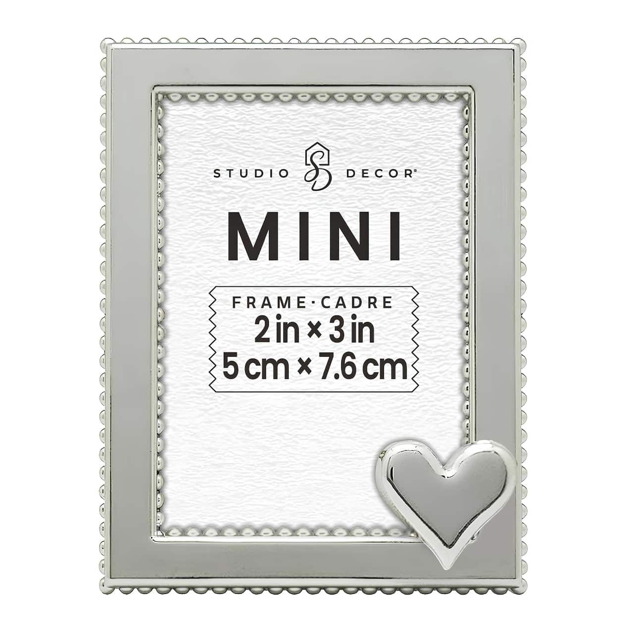 24 Pack: Mini Silver Heart Frame by Studio Décor®